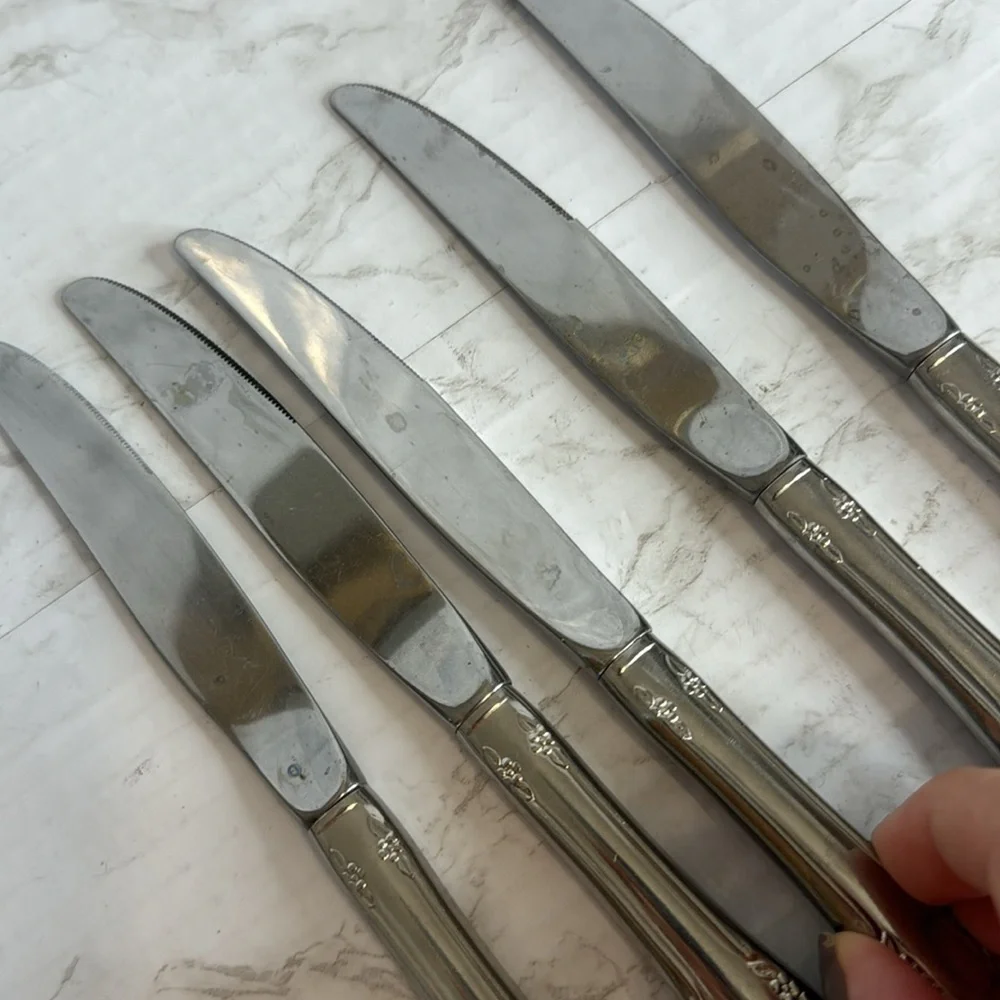Oneida Ltd Mansfield Amadeus Wm A Rogers Deluxe Stainless Dinner Knives-Set of 5